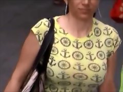 Boobs Espontânea: Magro peituda mulheres brancas (Yellow Tops) 3